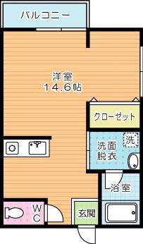 TENOU BLD(ワンルーム/3階)の間取り写真