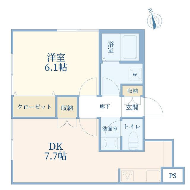 COCOL.POINT(1DK/1階)の間取り写真