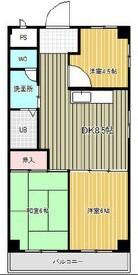 尼崎梅ノ木公園アーバンリズ(3DK/4階)の間取り写真