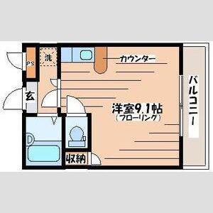 リエス長町南3丁目(ワンルーム/4階)の間取り写真