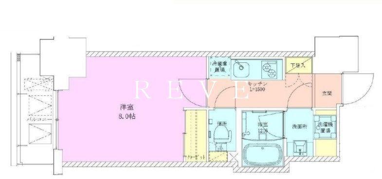 半蔵門レジデンス(1K/11階)の間取り写真