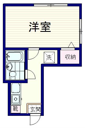 SEIWAビル(1K/4階)の間取り写真