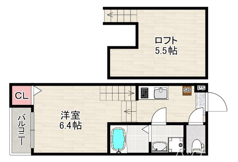 OBAHAUS KANAYAMA(1K/1階)の間取り写真