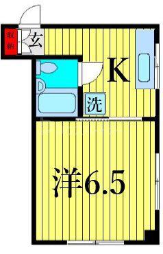 小島マンション(1K/3階)の間取り写真