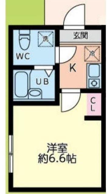アグレット弘明寺(1K/1階)の間取り写真