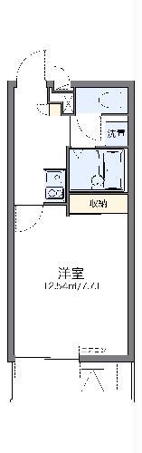 レオパレスルナ ルミエール与野(1K/3階)の間取り写真