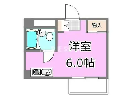 シティハイムノブト(ワンルーム/2階)の間取り写真