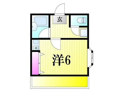 マドレーヌ南柏(1K/2階)の間取り写真