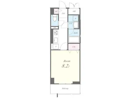 LUMIERE(1K/4階)の間取り写真