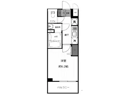 セオリー京都オーラ(1K/1階)の間取り写真