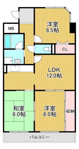 プレアデス(3LDK/2階)の間取り写真
