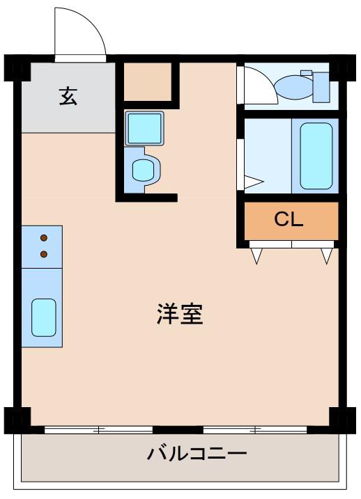 グランメール新大阪(ワンルーム/7階)の間取り写真