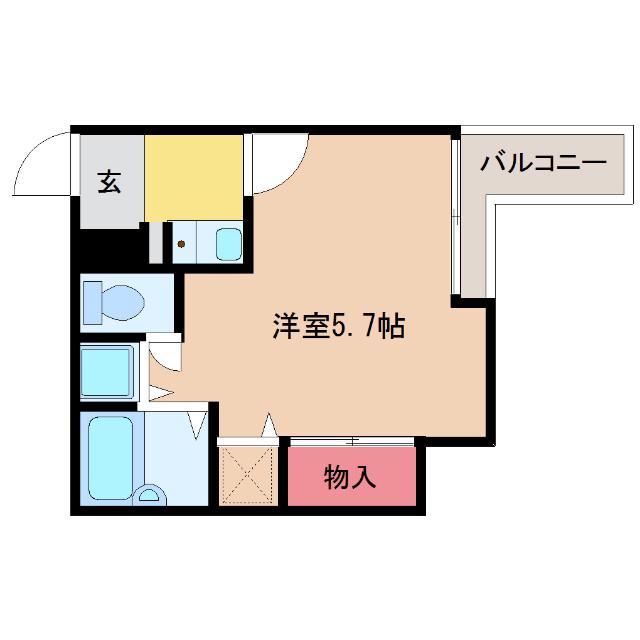シティーライフディナスティ新大阪(1K/5階)の間取り写真