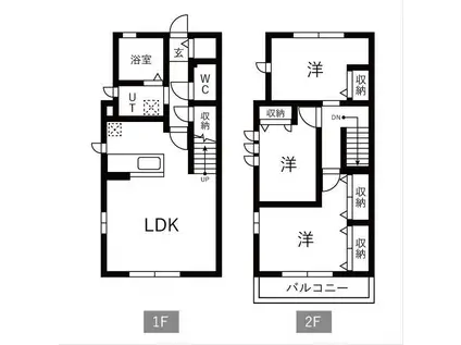 セゾンフローラ(3LDK/1階)の間取り写真