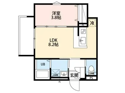 ROBOT HOME 東所沢IV(1LDK/2階)の間取り写真