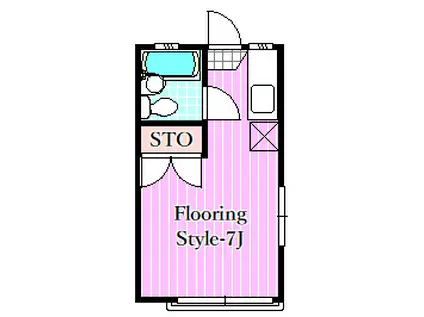 ロゼ6・7(1K/1階)の間取り写真