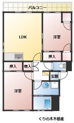 本郷ハイツ(3DK/3階)の間取り写真