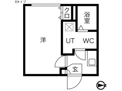LUDENS沼袋FR(1K/3階)の間取り写真