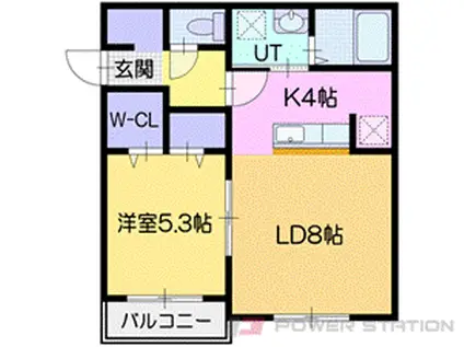 OLAVI(1LDK/2階)の間取り写真