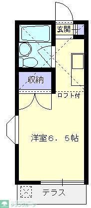 メゾン上福岡(ワンルーム/1階)の間取り写真