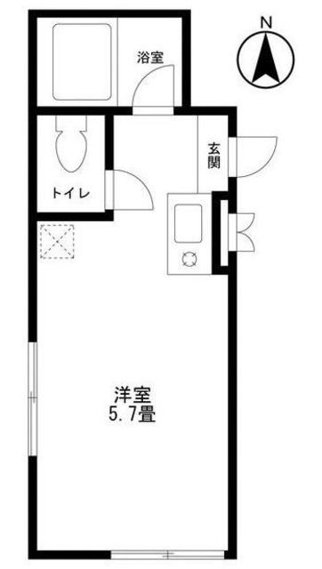 リード南大塚(ワンルーム/2階)の間取り写真