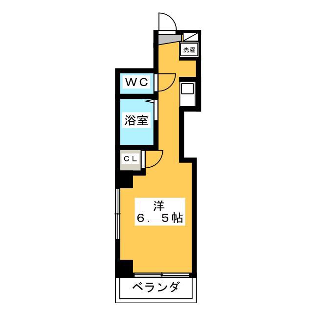 NANACOCO(ワンルーム/9階)の間取り写真