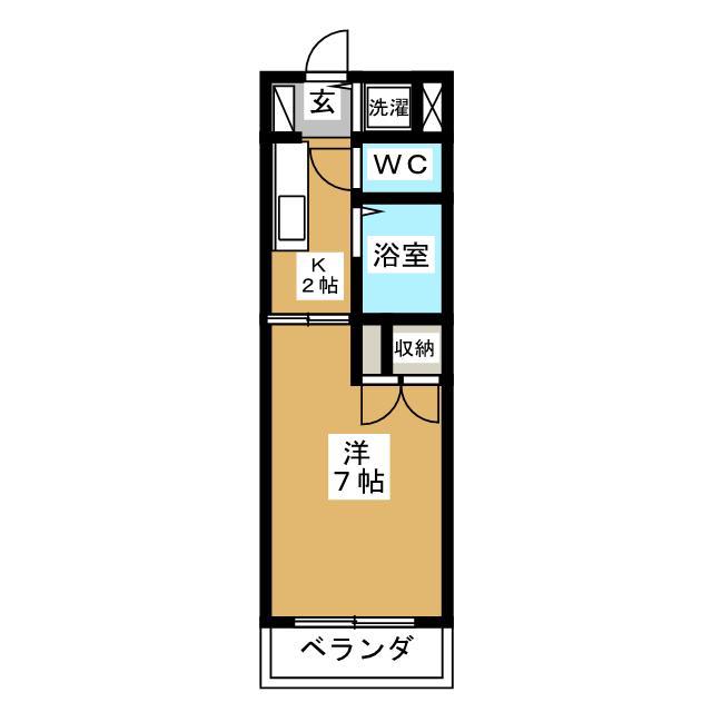 ハイツいちよし(1K/1階)の間取り写真