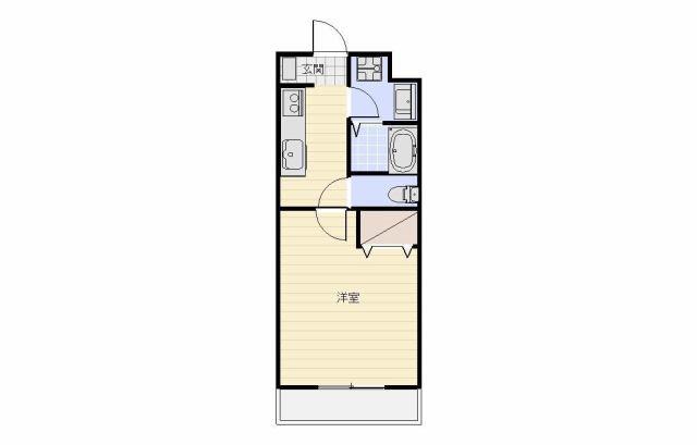 AKOYA・PERLEII(1K/3階)の間取り写真