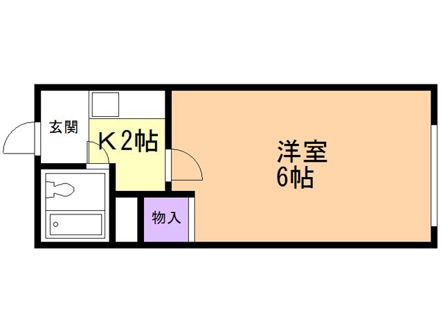 グリーンハイツEMU(1K/3階)の間取り写真