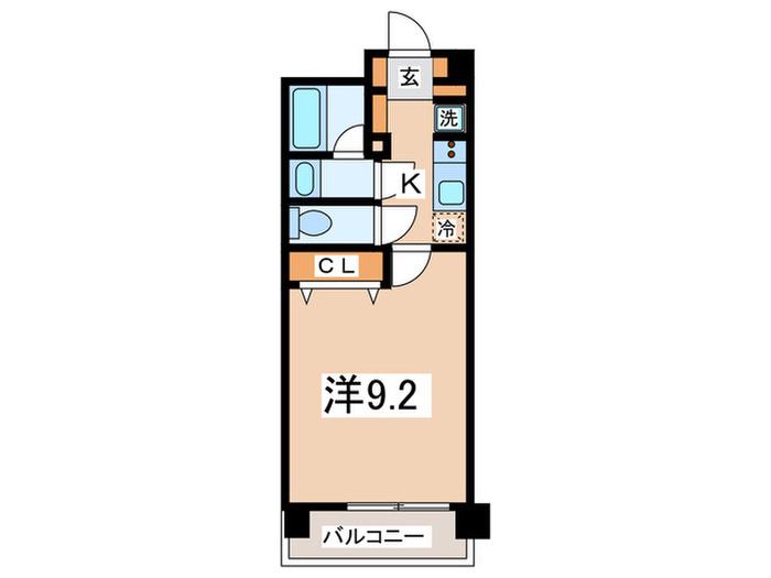 スタイリオ妙蓮寺(1K/4階)の間取り写真