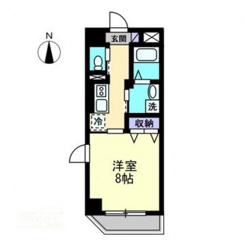 グラン ソート 柳町(1K/7階)の間取り写真