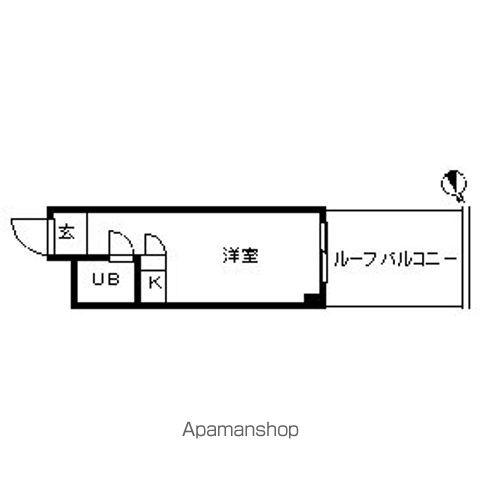 ハイシティ高田馬場(ワンルーム/3階)の間取り写真