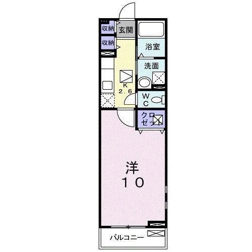 FS ハウス(1K/1階)の間取り写真
