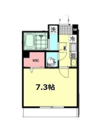 BSET STAGE草加(1K/1階)の間取り写真