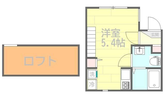 シーサイド金沢(ワンルーム/1階)の間取り写真