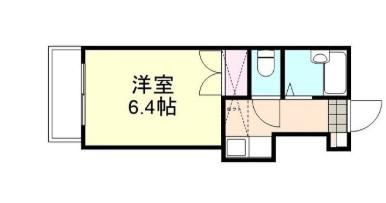 北畝第2(1K/2階)の間取り写真