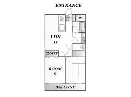 シャレーヴァンテアン(2LDK/3階)の間取り写真