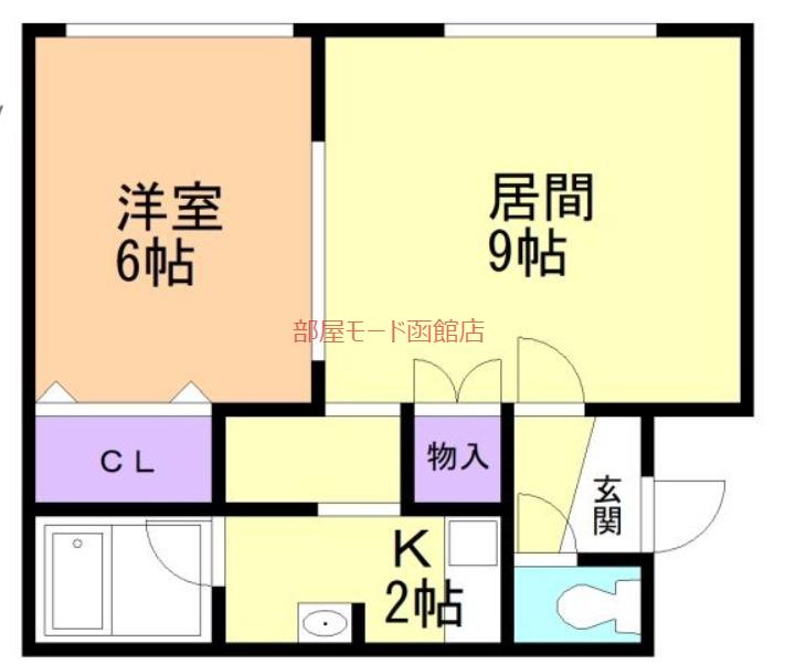 リトルパレット(1LDK/1階)の間取り写真