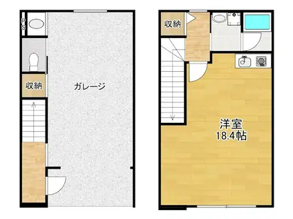 AMBITIOUS枚方市駅前(ワンルーム/1階)の間取り写真