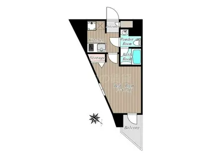 コンシェリア蒲田(1K/8階)の間取り写真