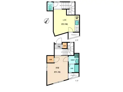フェアコートメグロ(1LDK/1階)の間取り写真