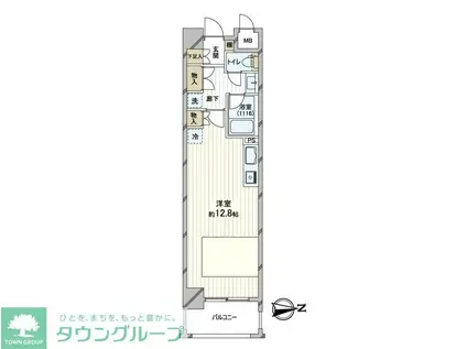 デュオ・スカーラ上野(ワンルーム/5階)の間取り写真