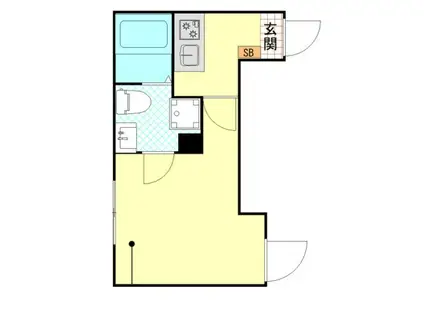 パーチェ堀切(1K/3階)の間取り写真