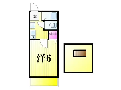 井上アパート(1K/2階)の間取り写真