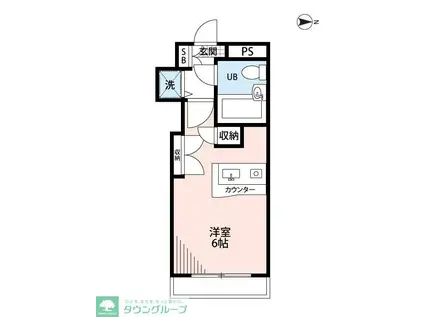 メゾン・ド・キリイ(ワンルーム/3階)の間取り写真