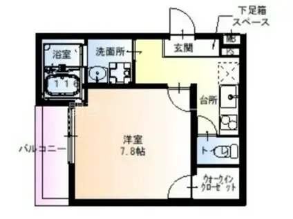 フジパレス京阪北本通(1K/1階)の間取り写真