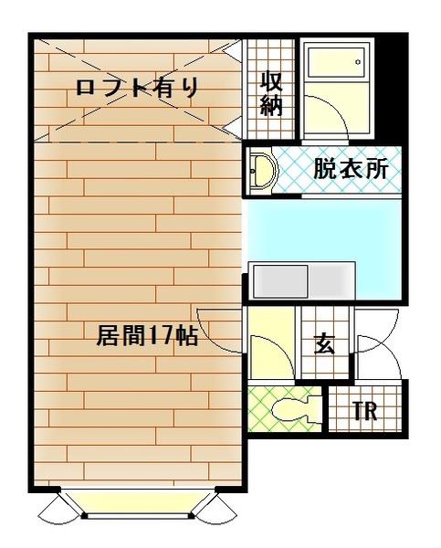FOREST.D(1K/2階)の間取り写真