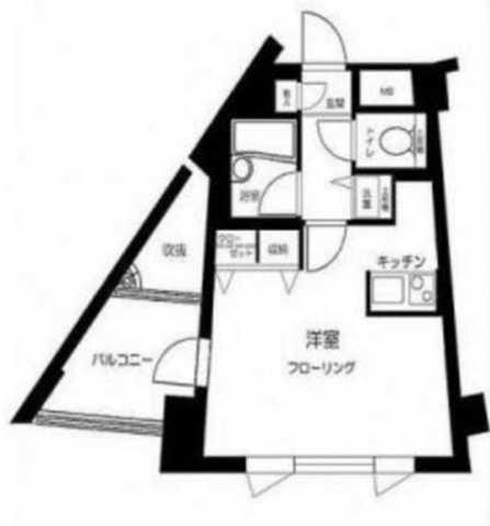 サンテミリオン目白西(ワンルーム/2階)の間取り写真