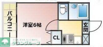 Aフラット下北沢(1K/1階)の間取り写真