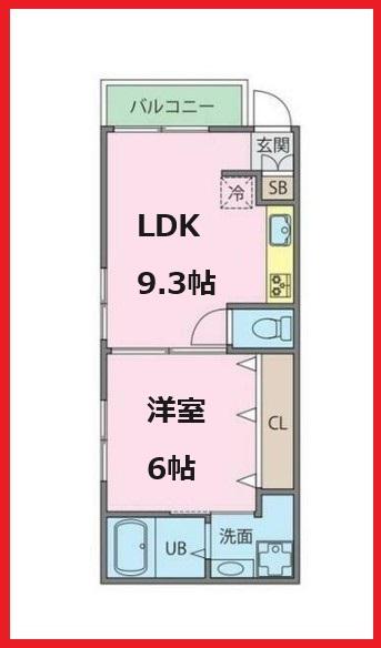 グラップ(1LDK/1階)の間取り写真